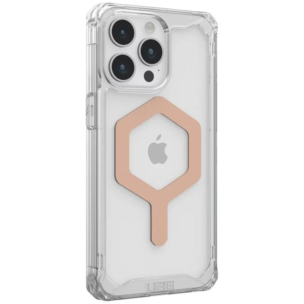 MagSafe Case for Apple iPhone 15 Pro Max, Urban Armor Gear, Plyo, Rose Gold