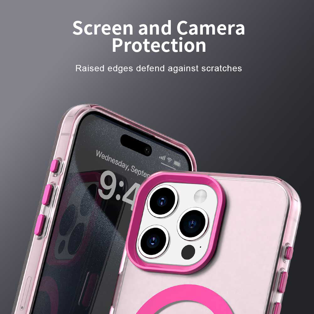Θήκη MagSafe για Apple iPhone 15 Pro, Techsuit, CandyCase, Ροζ