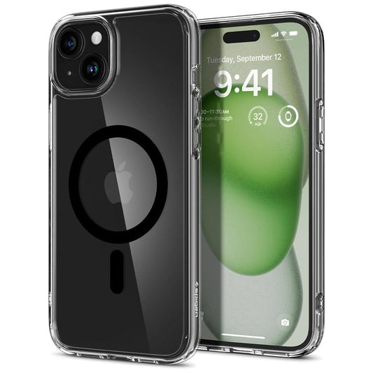Θήκη MagSafe για Apple iPhone 15, Spigen, Ultra Hybrid, Μαύρη ACS06803