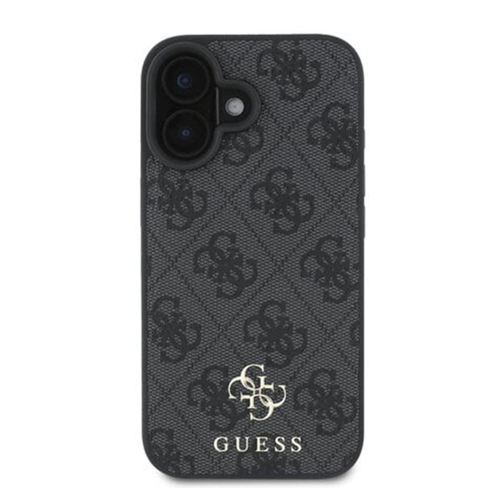 Θήκη MagSafe για Apple iPhone 16, Guess, 4G Classic, Μαύρη