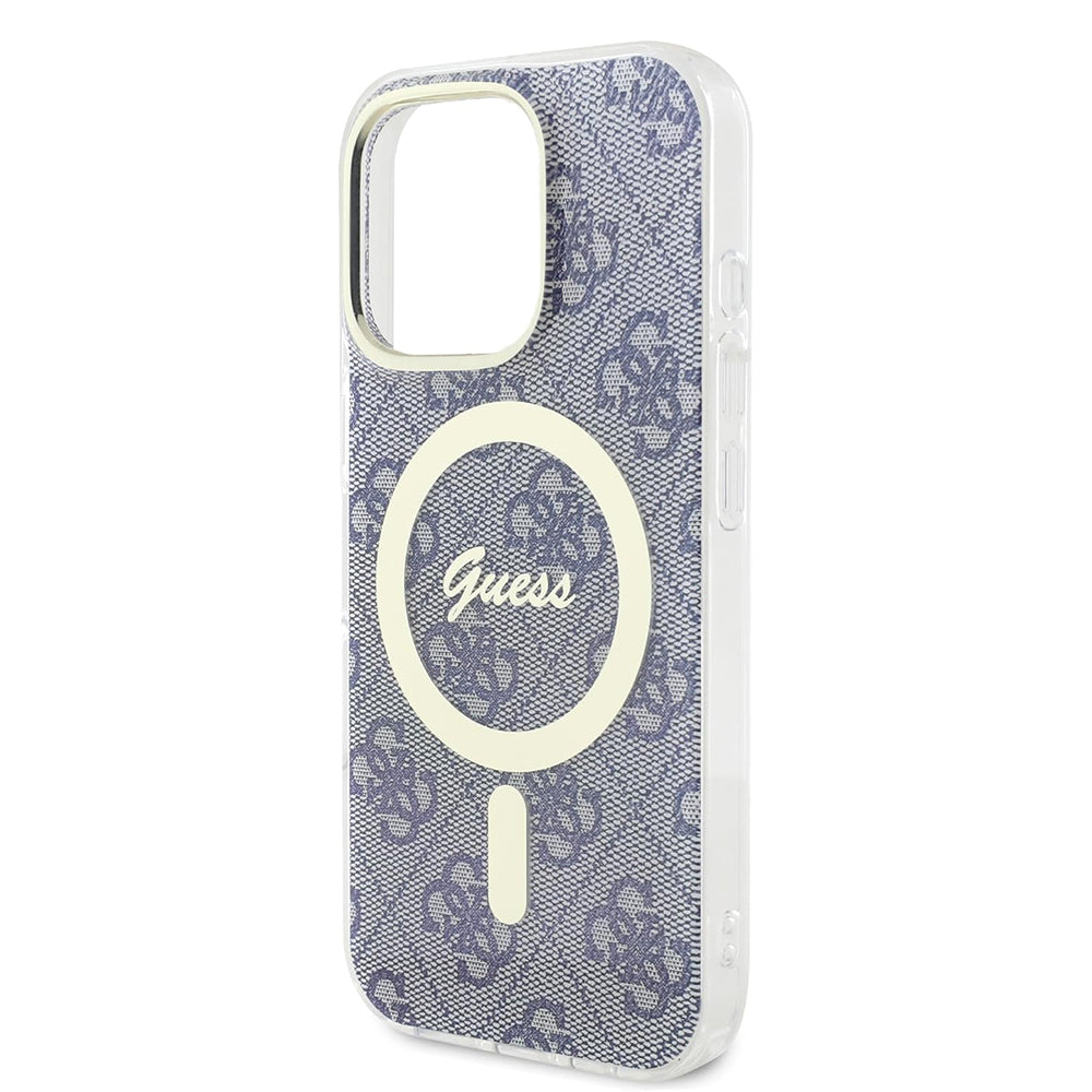 MagSafe Case for Apple iPhone 16, Guess, IML 4G, Blue