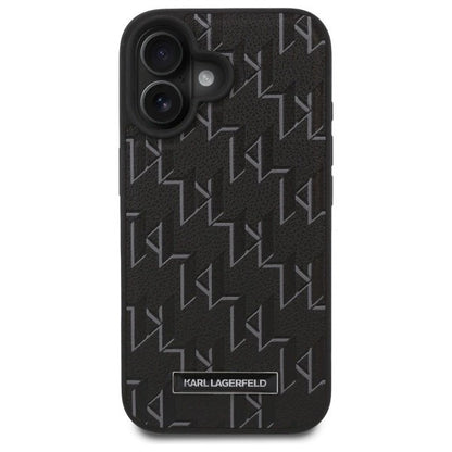 MagSafe Case for Apple iPhone 16, Karl Lagerfeld, Hot Stamp, Black