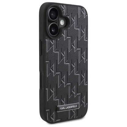 MagSafe Case for Apple iPhone 16, Karl Lagerfeld, Hot Stamp, Black