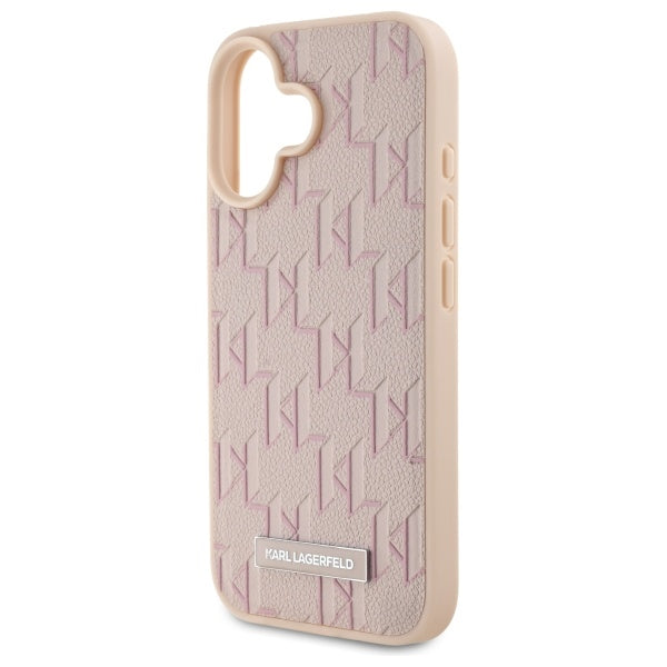 MagSafe Case for Apple iPhone 16, Karl Lagerfeld, Hot Stamp, Pink