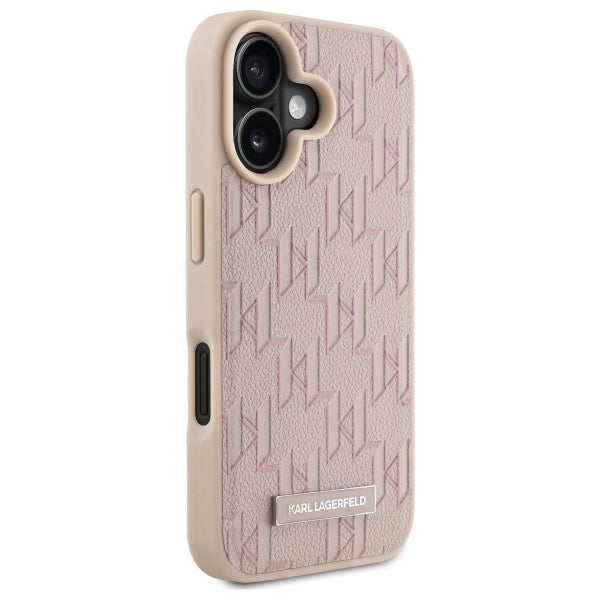 MagSafe Case for Apple iPhone 16, Karl Lagerfeld, Hot Stamp, Pink