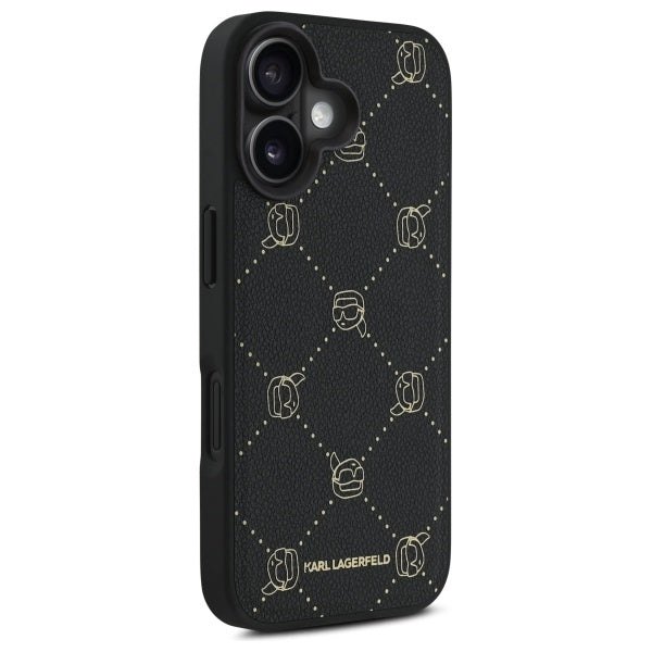 MagSafe Case for Apple iPhone 16, Karl Lagerfeld, Karl's Head, Black