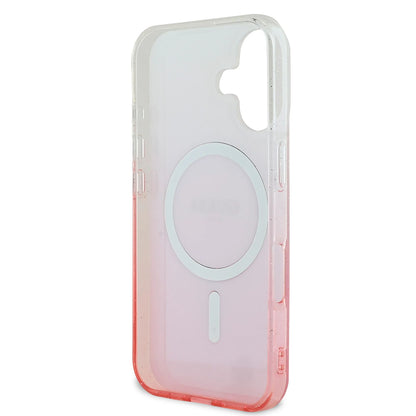 Θήκη MagSafe για Apple iPhone 16 Plus, Guess, IML Glitter Gradient, Καφέ