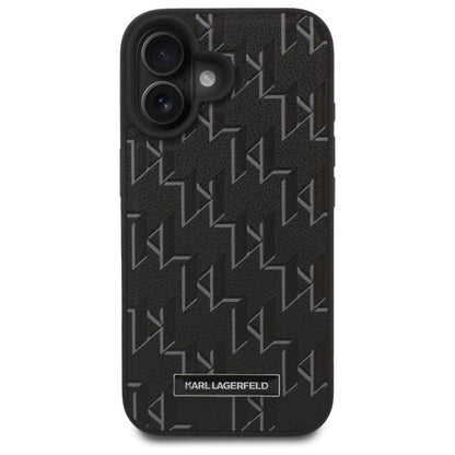 MagSafe Case for Apple iPhone 16 Plus, Karl Lagerfeld, Hot Stamp, Black