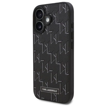 MagSafe Case for Apple iPhone 16 Plus, Karl Lagerfeld, Hot Stamp, Black