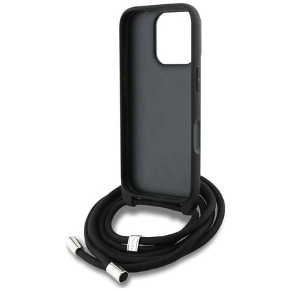 Θήκη MagSafe για Apple iPhone 16 Pro, Karl Lagerfeld, Saffiano Crossbody, Μαύρη