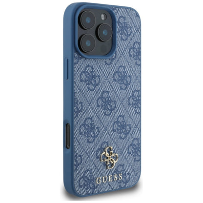 Θήκη MagSafe για Apple iPhone 16 Pro Max, Guess, 4G Small and Classic Logo, Μπλε