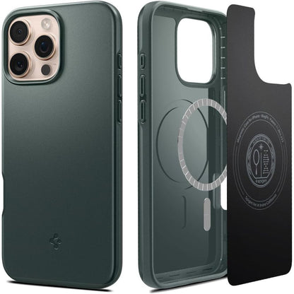 MagSafe Case for Apple iPhone 16 Pro Max, Spigen, Thin Fit, Green ACS07981