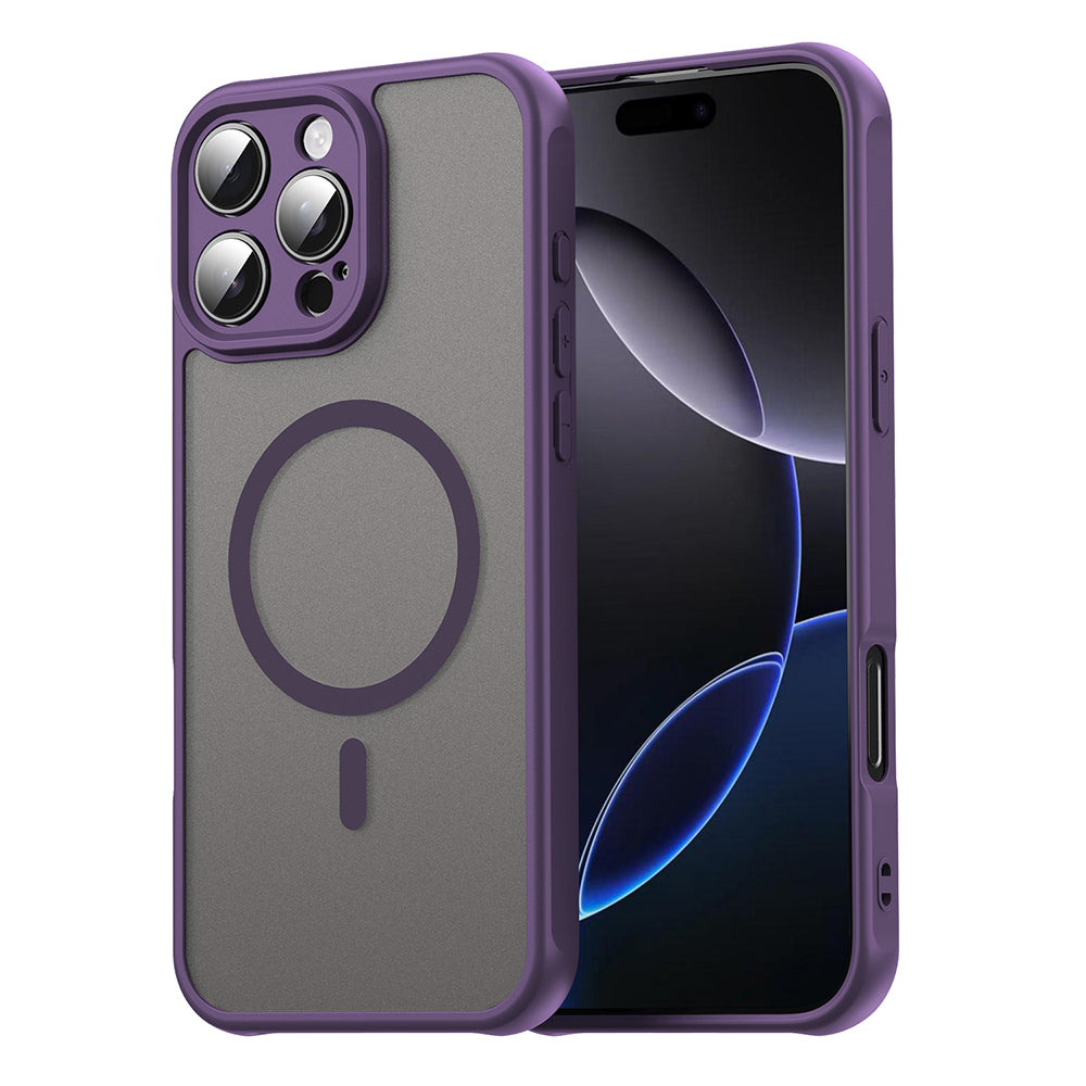MagSafe Case for Apple iPhone 16 Pro Max, Techsuit, HaloFrost II, Purple