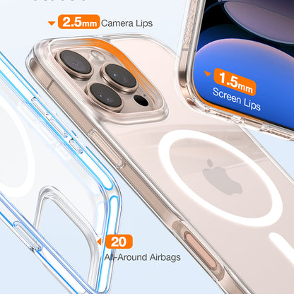 Θήκη MagSafe για Apple iPhone 16 Pro Max, Torras, Diamond, Διάφανη