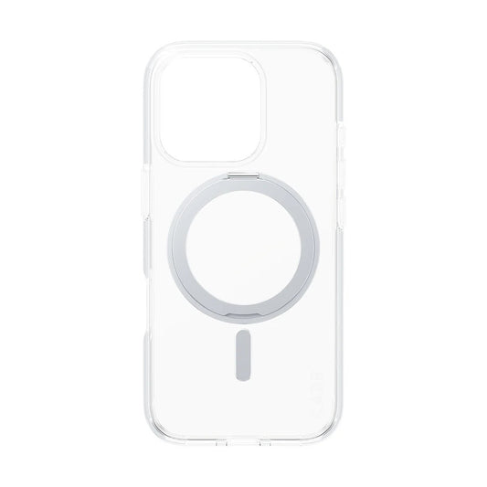 Θήκη MagSafe για Apple iPhone 16 Pro, PanzerGlass, με Χαρακτηριστικό Kickstand, Διάφανη Ασημί