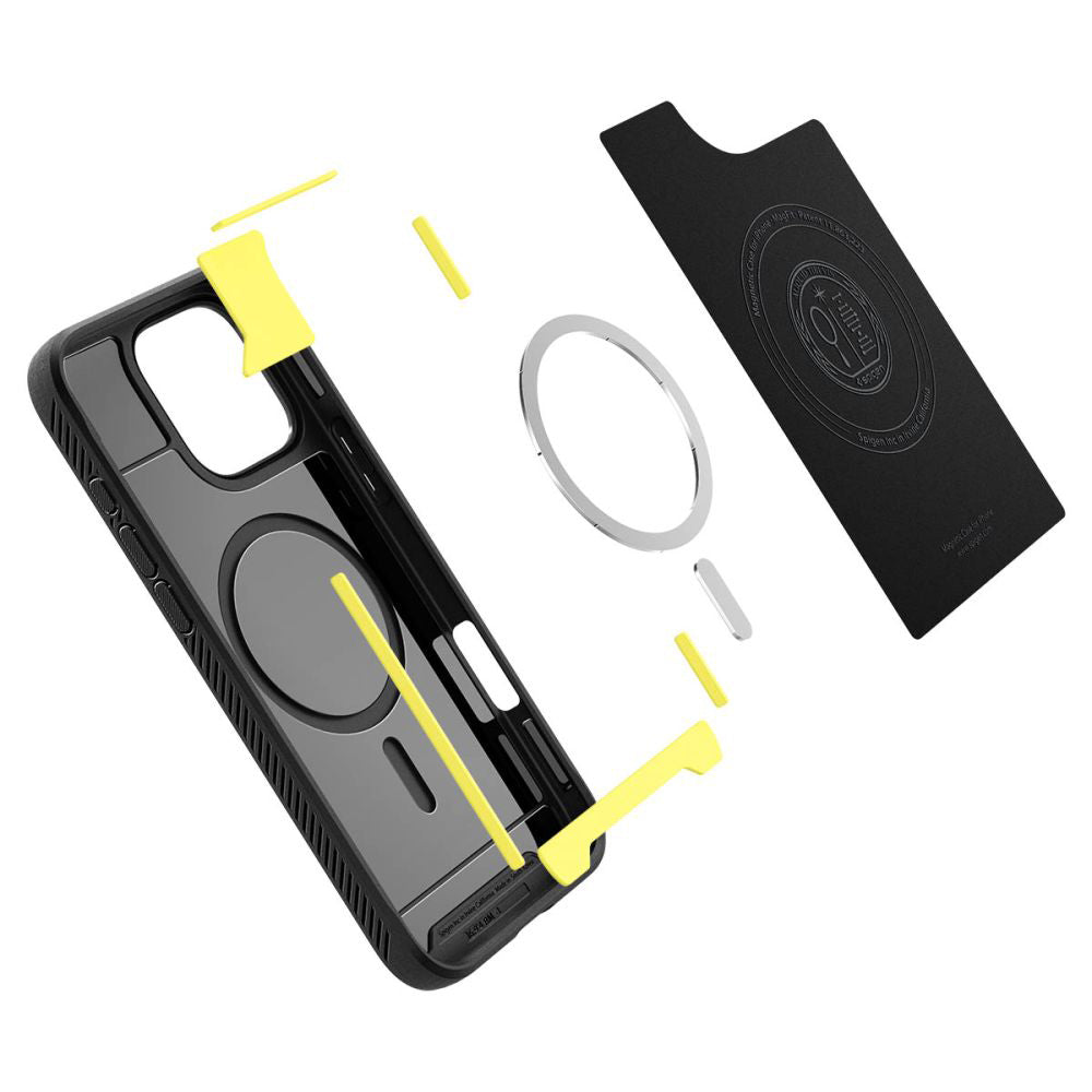 MagSafe Case for Apple iPhone 16 Pro, Spigen, Rugged Armor, Matte Black ACS08115