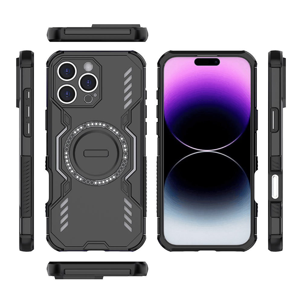 Θήκη MagSafe για Apple iPhone 16 Pro, Techsuit, ArmorMag, Μαύρο