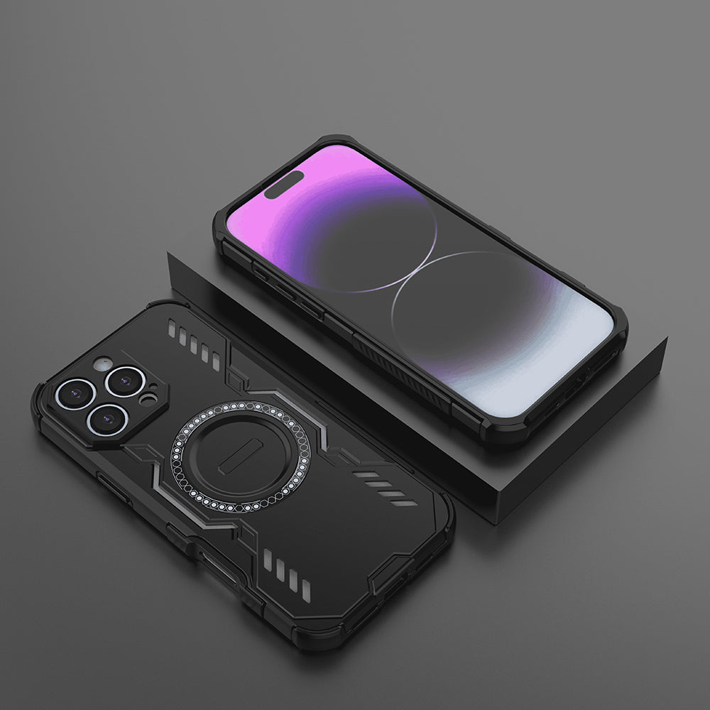 Θήκη MagSafe για Apple iPhone 16 Pro, Techsuit, ArmorMag, Μαύρο