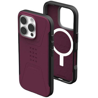 Θήκη MagSafe για Apple iPhone 16 Pro, Urban Armor Gear, Civilian, Βυσσινί