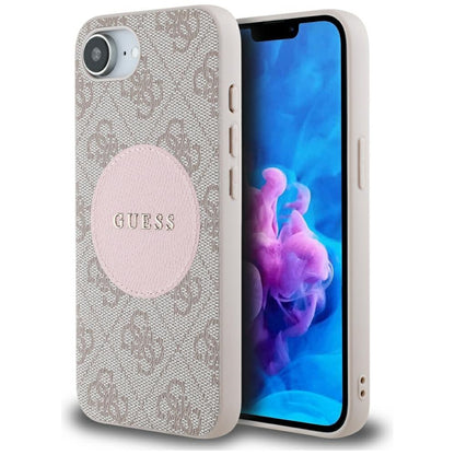 Θήκη MagSafe για Apple iPhone 17e / 16e, Guess, 4G Circle Classic Logo, Ροζ