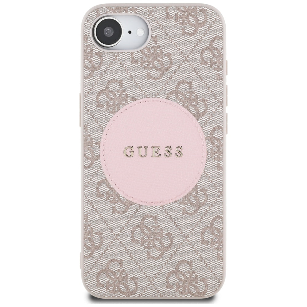 Θήκη MagSafe για Apple iPhone 17e / 16e, Guess, 4G Circle Classic Logo, Ροζ