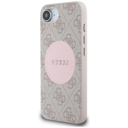 Θήκη MagSafe για Apple iPhone 17e / 16e, Guess, 4G Circle Classic Logo, Ροζ