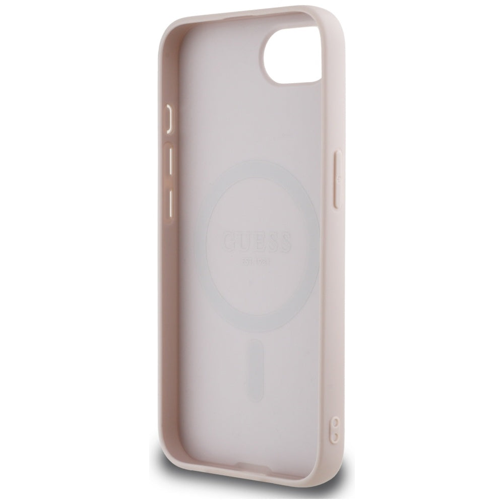 Θήκη MagSafe για Apple iPhone 17e / 16e, Guess, 4G Circle Classic Logo, Ροζ