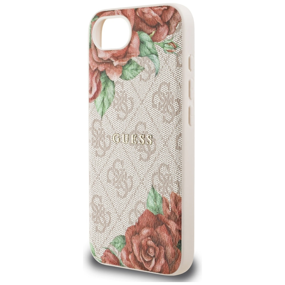 Θήκη MagSafe για Apple iPhone 17e / 16e, Guess, 4G Flowers Print, Ροζ