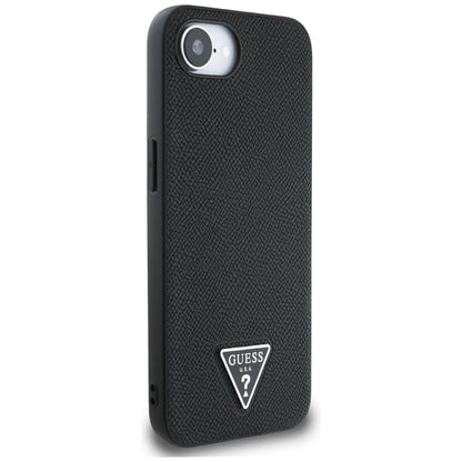 Θήκη MagSafe για Apple iPhone 17e / 16e, Guess, Grained Triangle Logo, Μαύρη