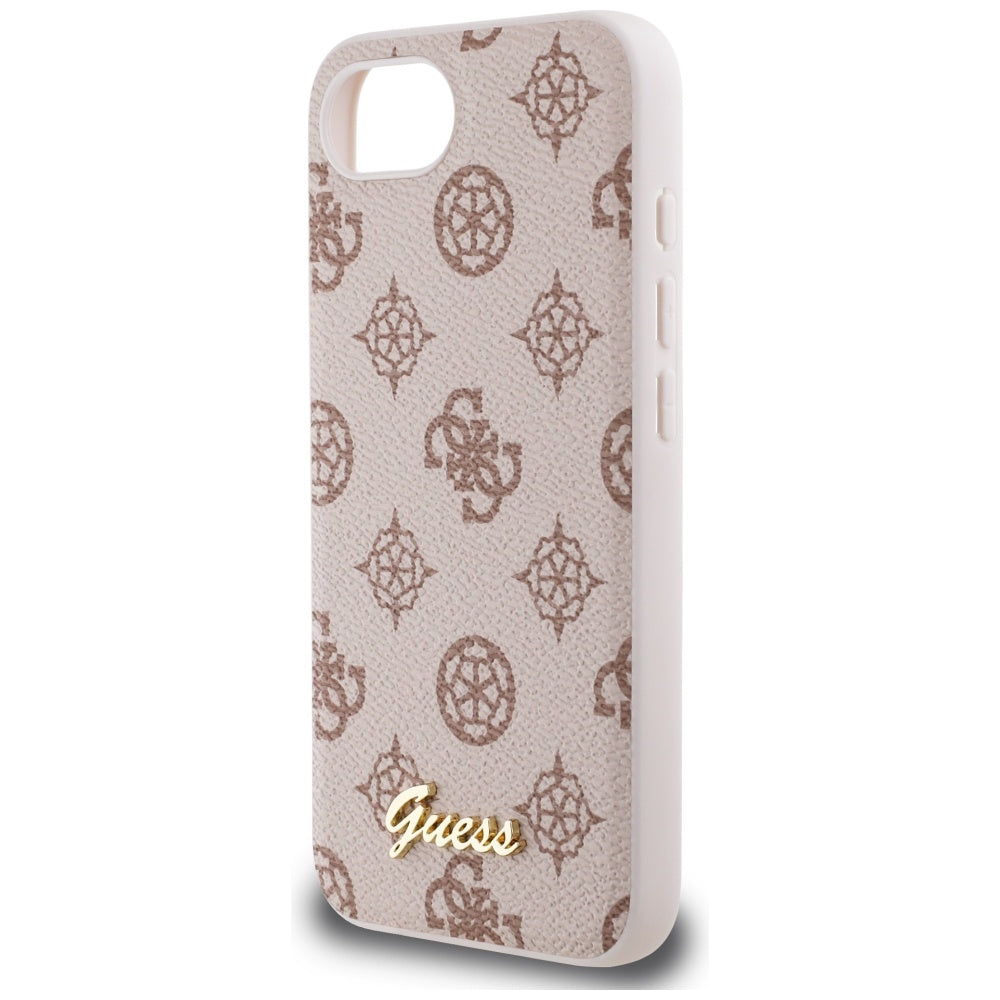 Θήκη MagSafe για Apple iPhone 17e / 16e, Guess, Peony Script, Καφέ