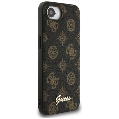 Θήκη MagSafe για Apple iPhone 17e / 16e, Guess, Peony Script, Μαύρη