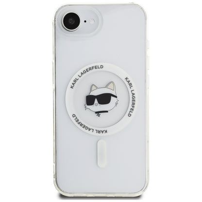 MagSafe Case for Apple iPhone 17e / 16e, Karl Lagerfeld, IML Choupette's Head, White