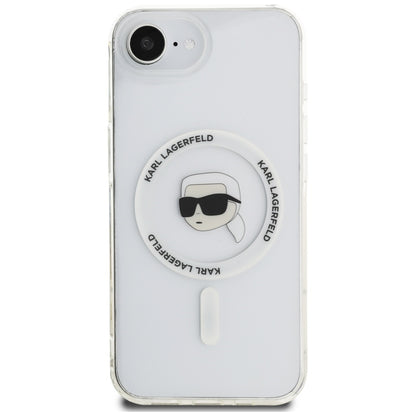 MagSafe Case for Apple iPhone 17e / 16e, Karl Lagerfeld, IML Karl's Head, White