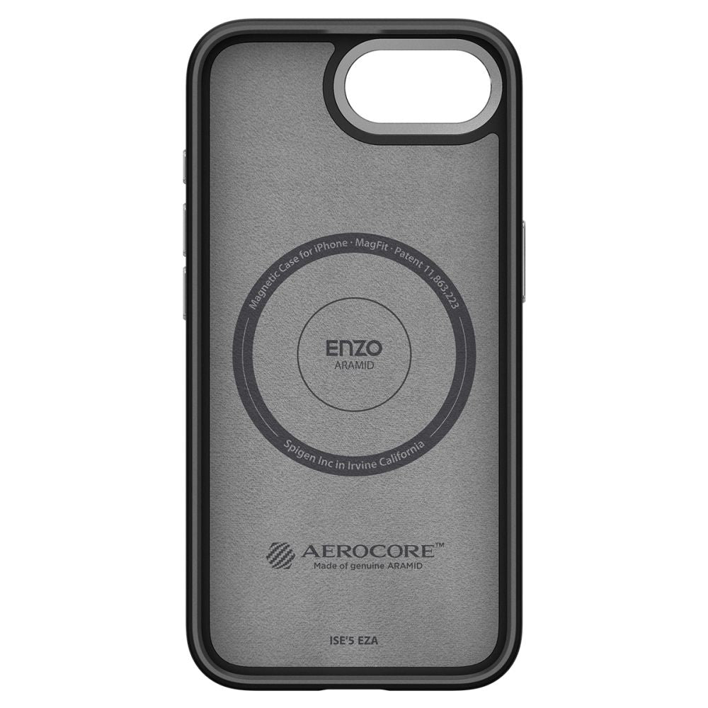 Θήκη MagSafe για Apple iPhone 17e / 16e, Spigen, Enzo Aramid, Μαύρο Ματ ACS09153
