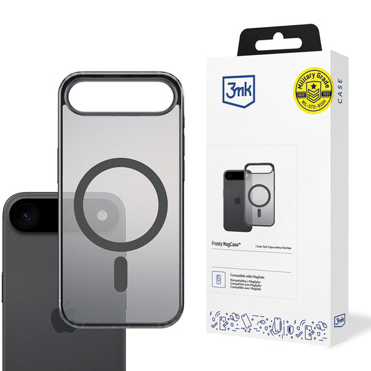 Θήκη MagSafe για Apple iPhone 17 Air, 3MK, Frosty MagCase, Μαύρη