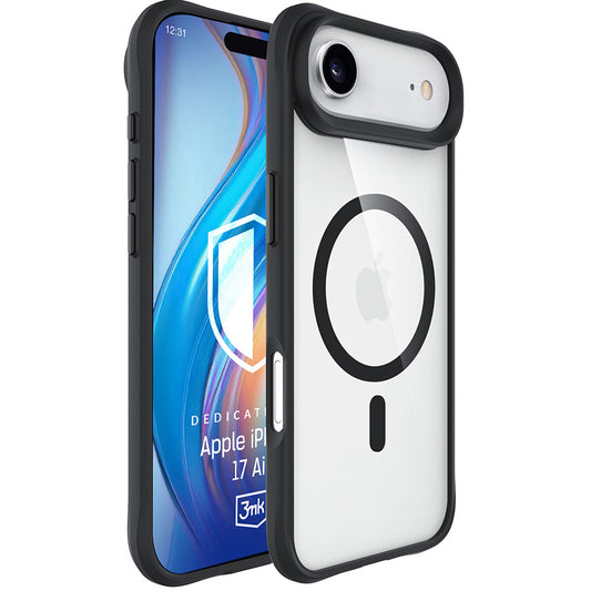 MagSafe Case for Apple iPhone 17 Air, 3MK, Satin Armor, Black