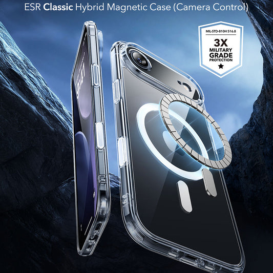 MagSafe Case for Apple iPhone 17 Air, ESR, Classic Hybrid, Transparent