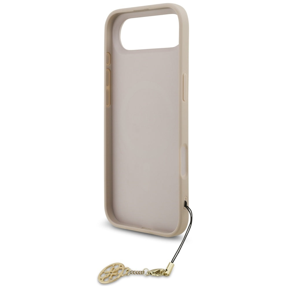 Θήκη MagSafe για Apple iPhone 17 Air, Guess, 4G Charm Cradle, Ροζ