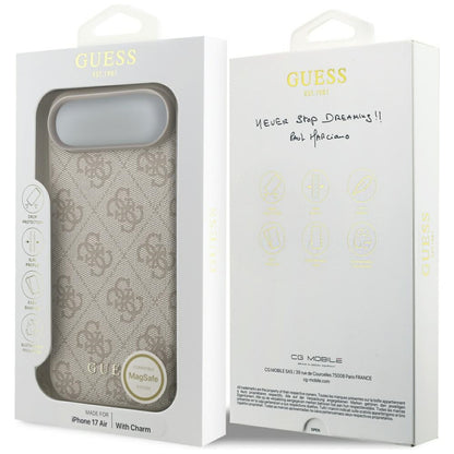 Θήκη MagSafe για Apple iPhone 17 Air, Guess, 4G Charm Cradle, Ροζ