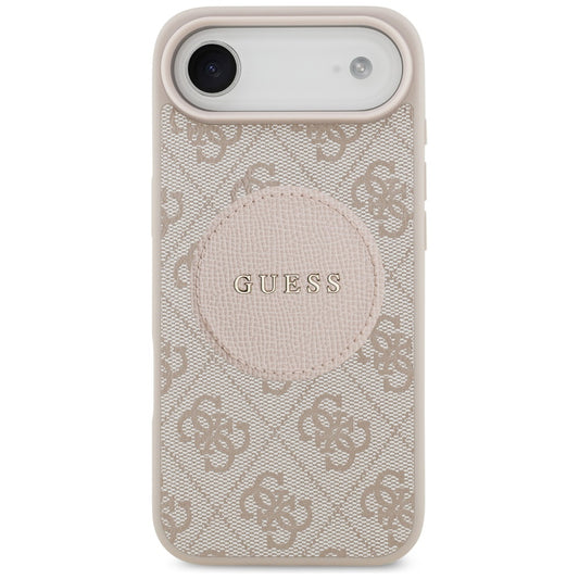 Θήκη MagSafe για Apple iPhone 17 Air, Guess, 4G Circle Classic Logo, Ροζ