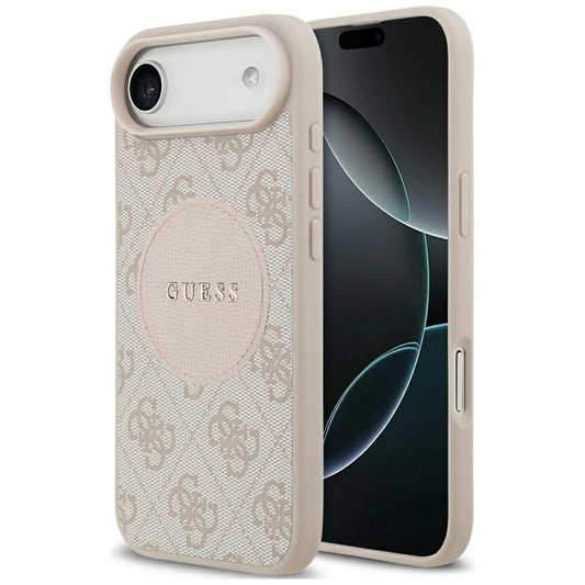 Θήκη MagSafe για Apple iPhone 17 Air, Guess, 4G Circle Classic Logo, Ροζ