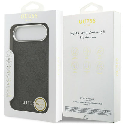 MagSafe Case for Apple iPhone 17 Air, Guess, 4G Classic Logo, Black