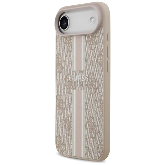 MagSafe Case for Apple iPhone 17 Air, Guess, 4G Printed Stripes, Pink