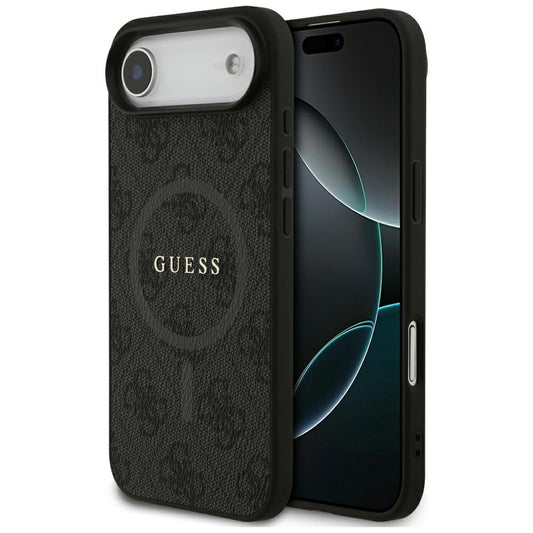 MagSafe Case for Apple iPhone 17 Air, Guess, 4G Ring Classic Logo, Black