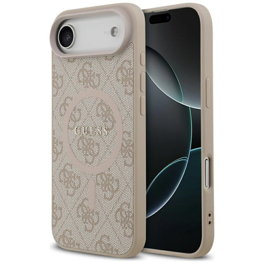 Θήκη MagSafe για Apple iPhone 17 Air, Guess, 4G Ring Classic Logo, Ροζ