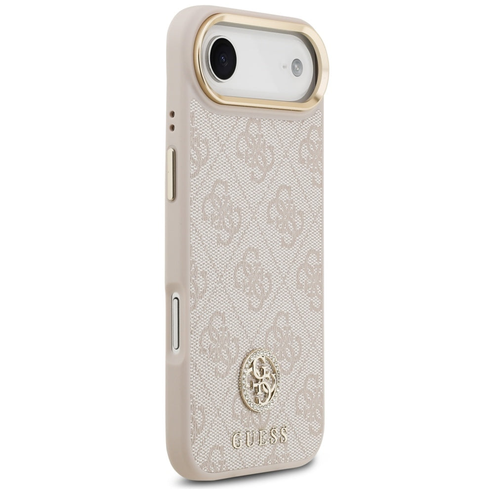 Θήκη MagSafe για Apple iPhone 17 Air, Guess, 4G Strass Logo, Ροζ