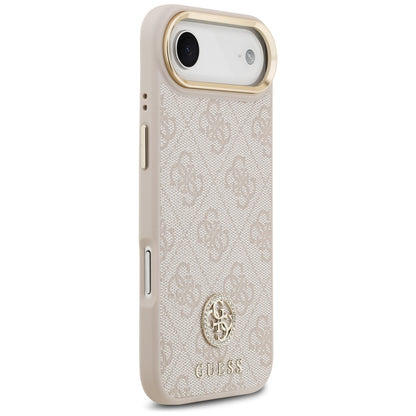 Θήκη MagSafe για Apple iPhone 17 Air, Guess, 4G Strass Logo, Ροζ