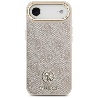 Θήκη MagSafe για Apple iPhone 17 Air, Guess, 4G Strass Logo, Ροζ