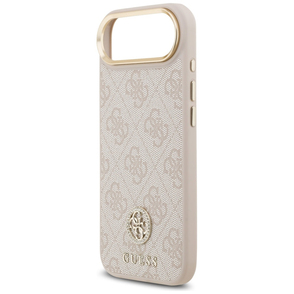 Θήκη MagSafe για Apple iPhone 17 Air, Guess, 4G Strass Logo, Ροζ