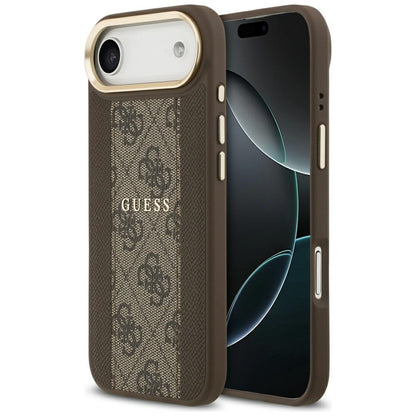 MagSafe Case for Apple iPhone 17 Air, Guess, 4G Stripe, Brown